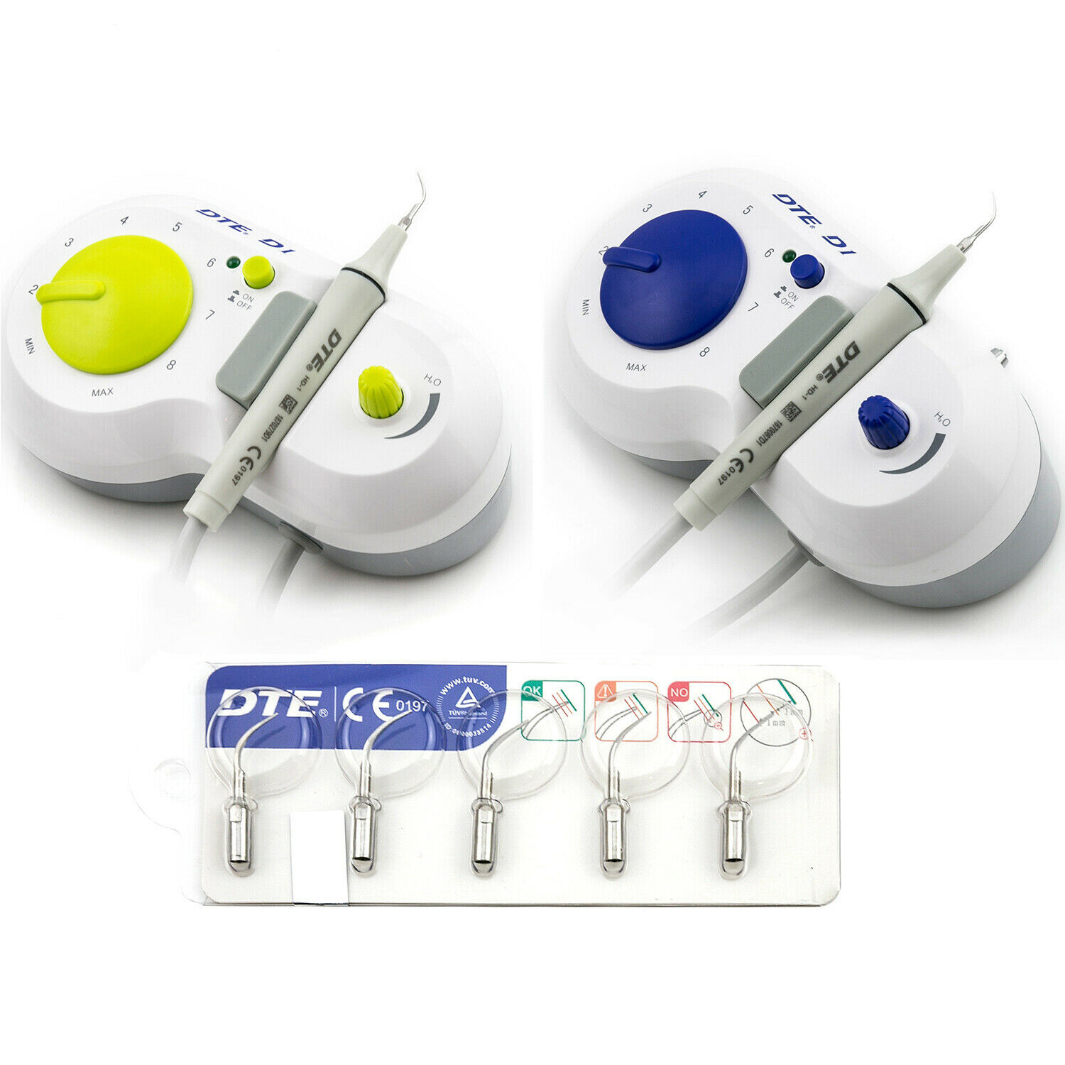 Woodpecker Dental DTE D1 Ultrasonic Scaler Satelec Handpiece Cavitron 5 Tip 110V