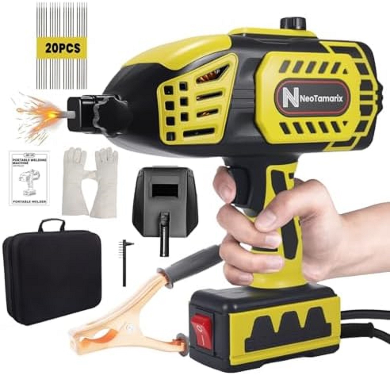 Saker Portable Electric Welding Machine,110V Portable Welder Handheld with IG