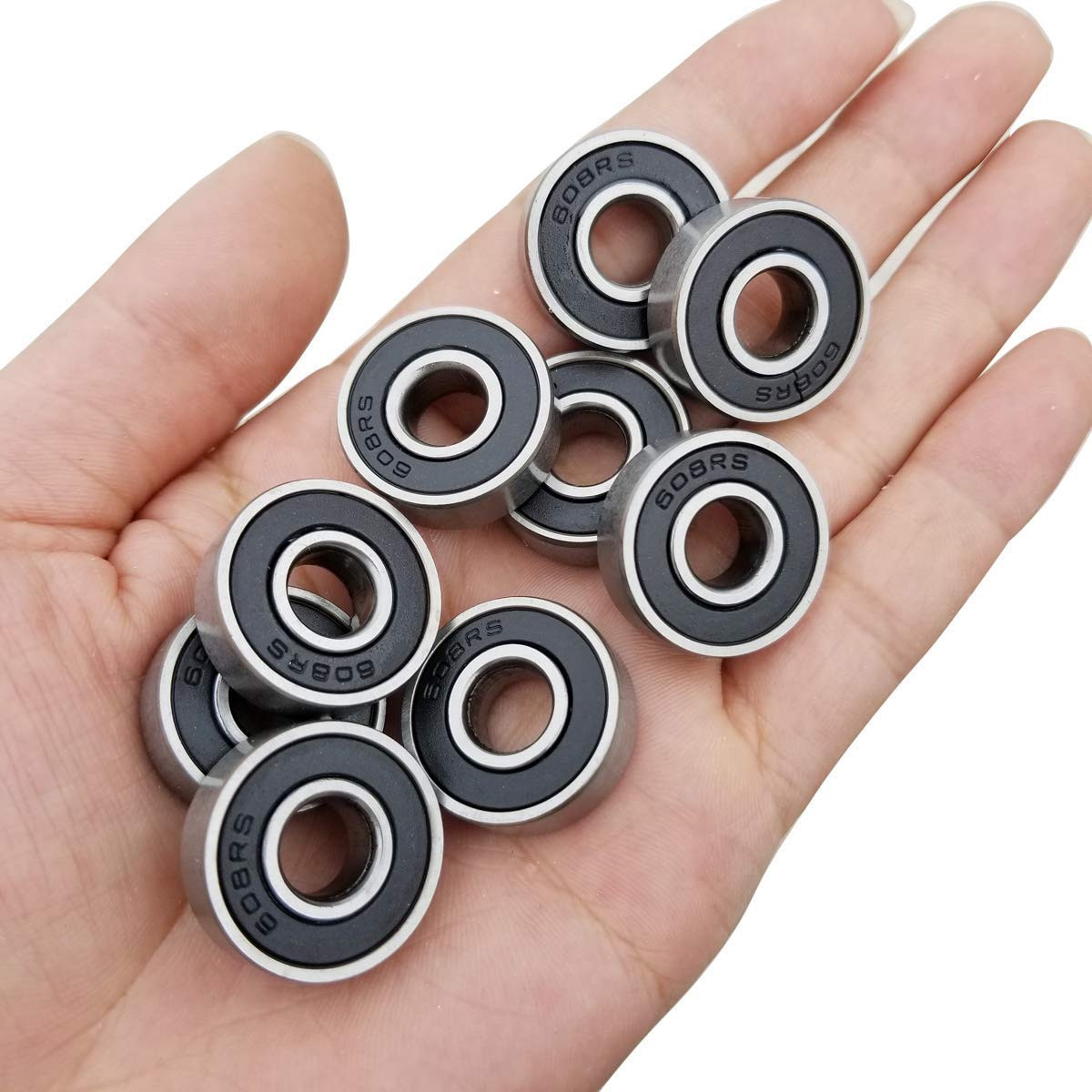 20 PCs Ball Bearings 8X22X7Mm Double Rubber Sealed Miniature Deep Groove 608-2RS