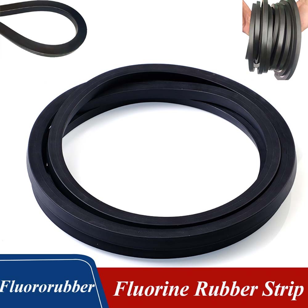 Black Fluororubber Square Seal Strip Fluorine Rubber Seal Square Bars Oil Proof