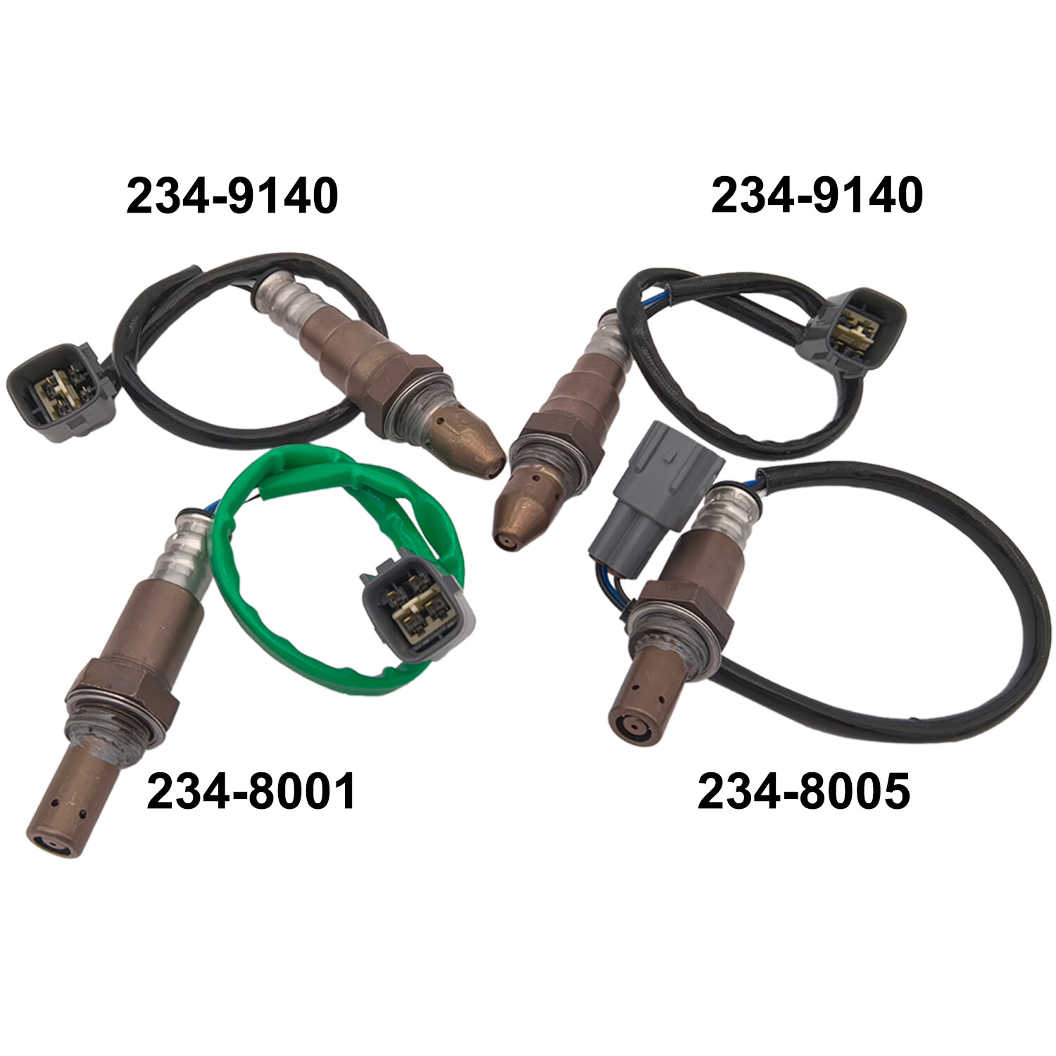 4x Oxygen Sensor For Toyota Tacoma 2016-2022 3.5L Auto trans. 234-9140 234-8001
