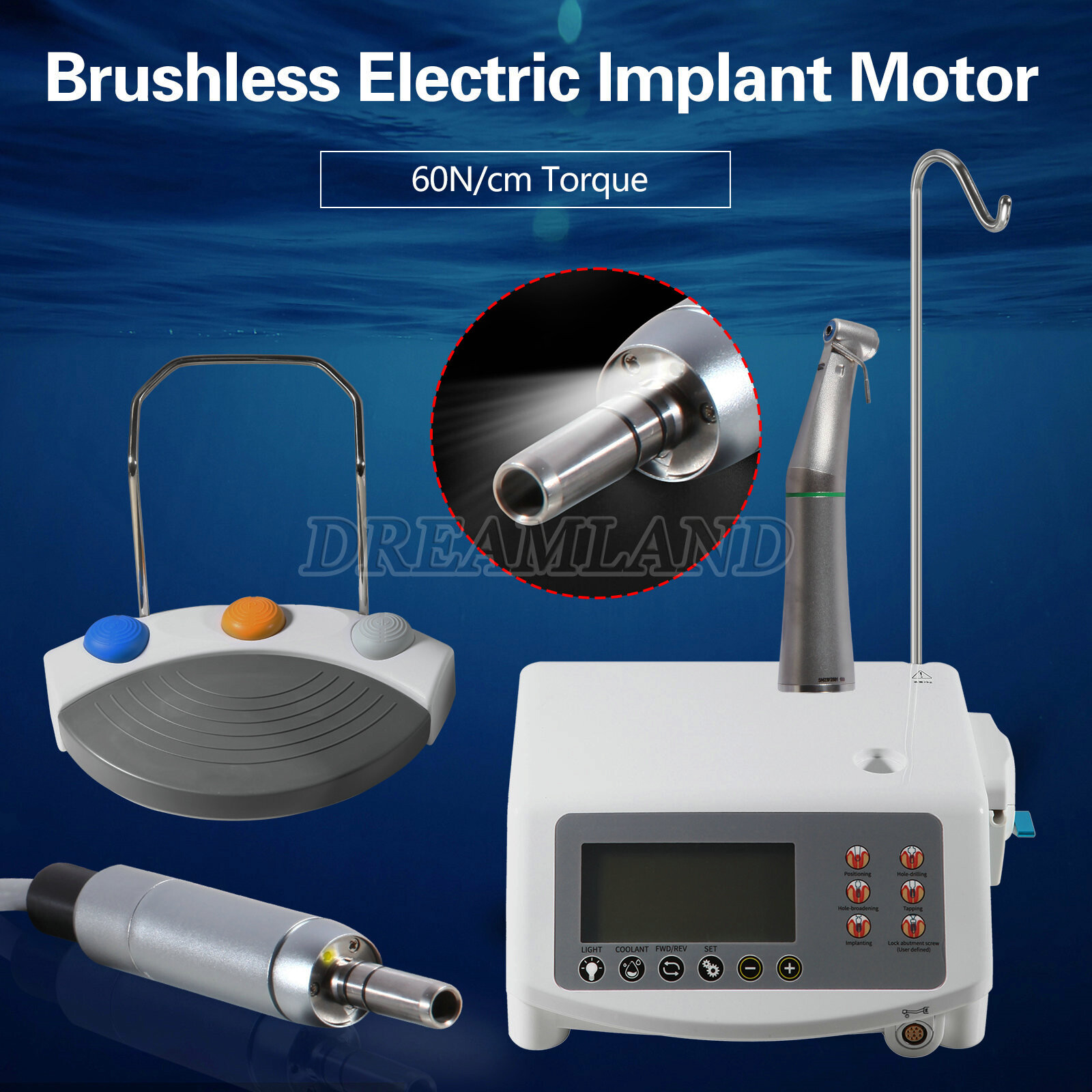 Surgic Pro Dental Implant Motor System LED 20:1 Surgical Handpiece E Type