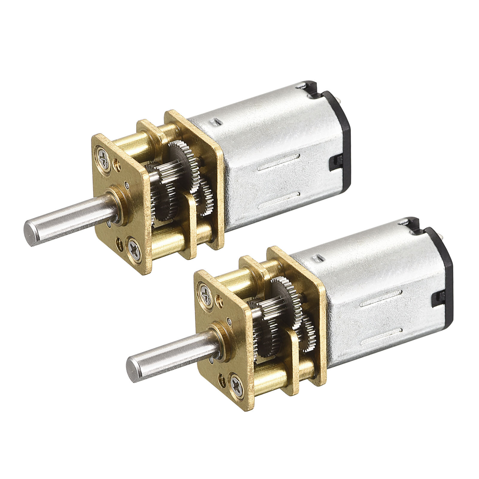 2 Packs DC 6V 40RPM Micro Speed Reduction Gear Motor, with Full Metal Gearbox