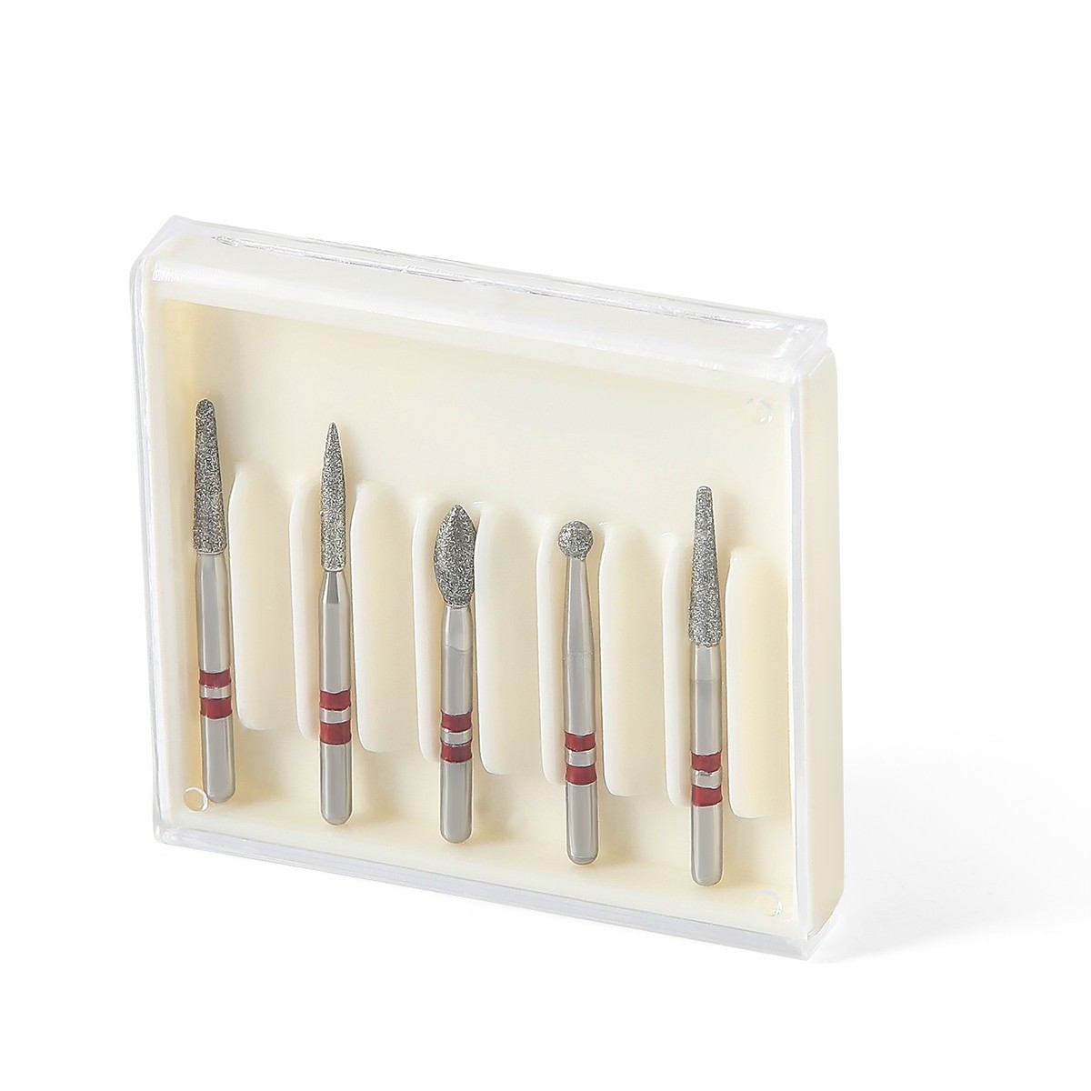 Kit de Fresas de Diamante Dentales Alta Velocidad FG 1.6mm para Cortar Zirconio