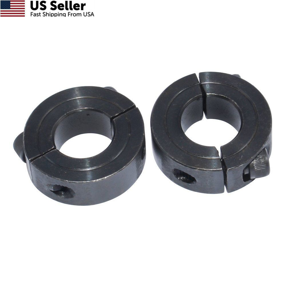 Double Split Shaft Collar 1″ Bore Width 1/2 Inch Oxide 1″-2P, 1″-2P