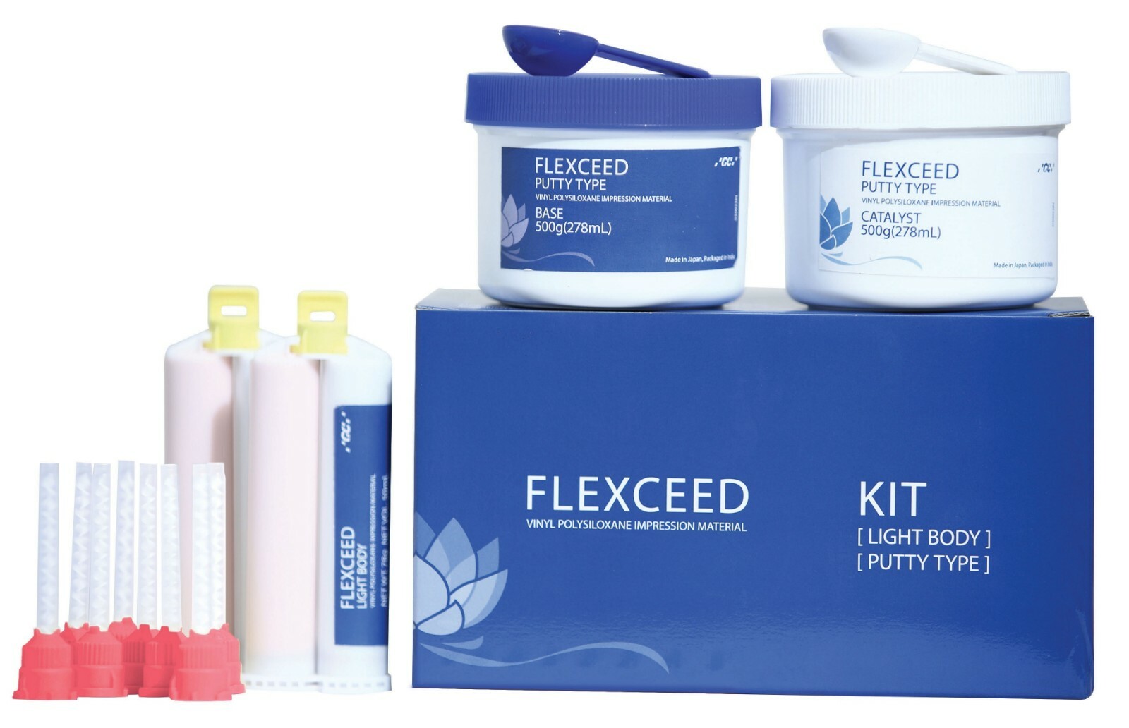 GC Flexceed Putty + Light body Cartirdge A -Silicone VPS Impression Material