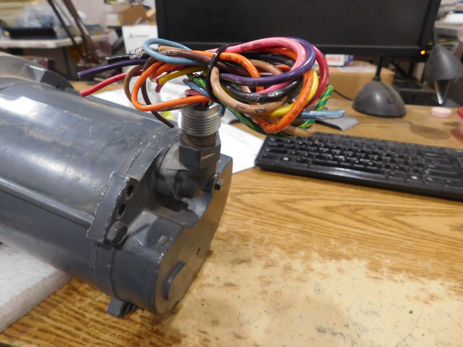GE Motors Model: 5K32NN118X A-C Explosion-Proof Motor with Coupling. Good Spare