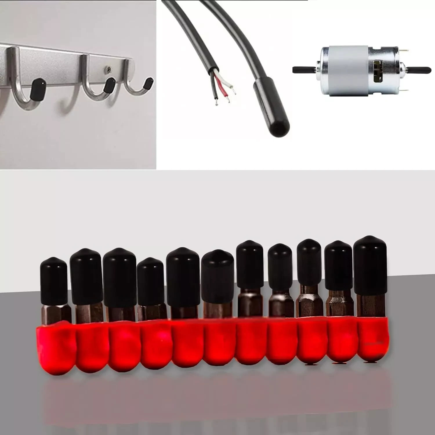 Rubber End Caps 60pcs Flexible Screw Thread Protector Caps Bolt Cover