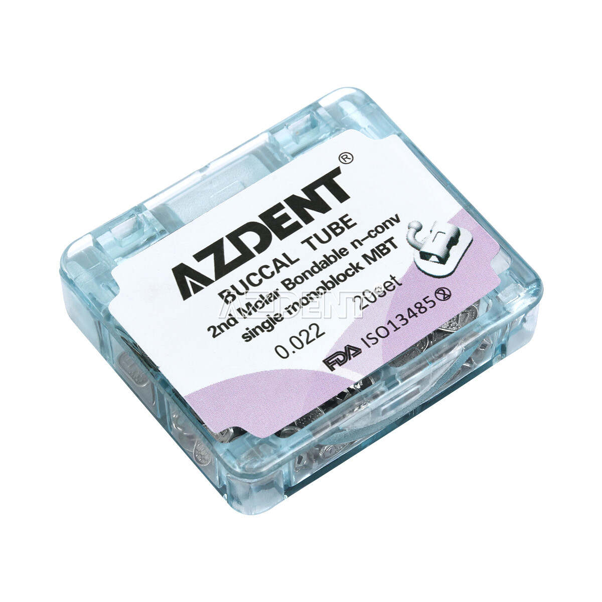 AZDENT Dental Orthodontic Buccal Tubes 1st 2nd Molar Tube MBT Roth.022 /018