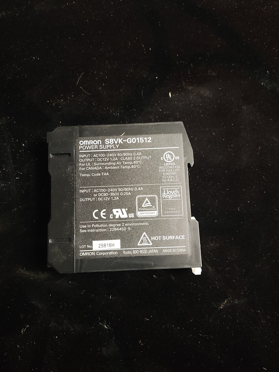 NEW OMRON S8VK-G01512 POWER SUPPLY 12 VDC OUTPUT