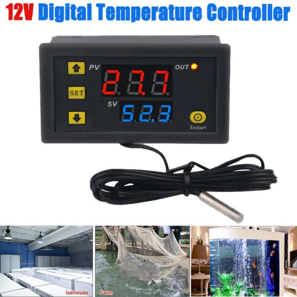 2x W3230 Digital Temperature Controller Thermostat 20A DC 12V 24V AC110-220V HOT