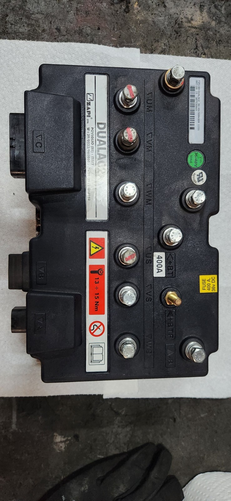 Unicarrier FZ5048-DUALAC2 – 36/48/320+320 Dual AC Motor Controller – Zapi