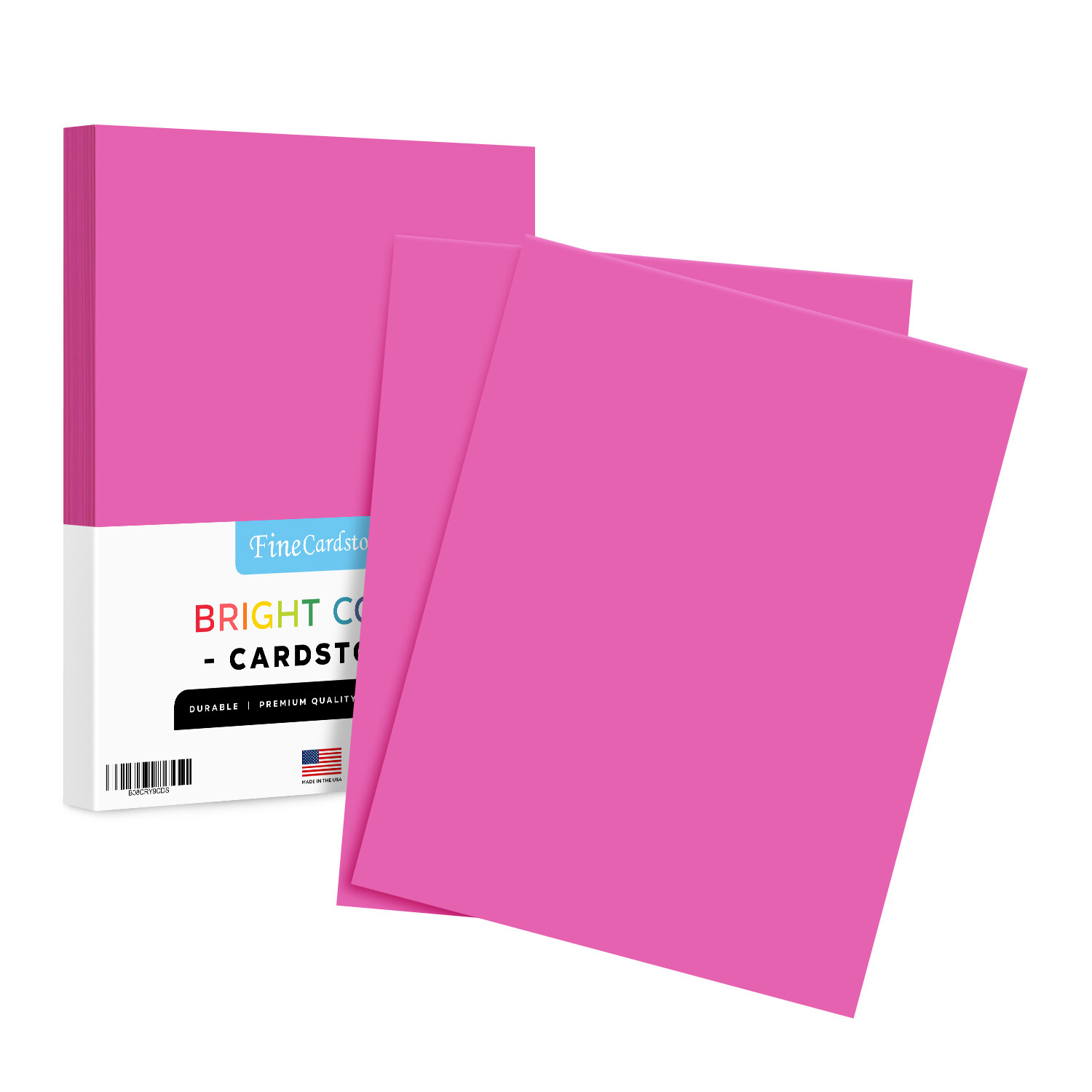 Orchid Bright Color Cardstock, 65lb Cover (176GSM), 8.5 x 11, 50 Qty