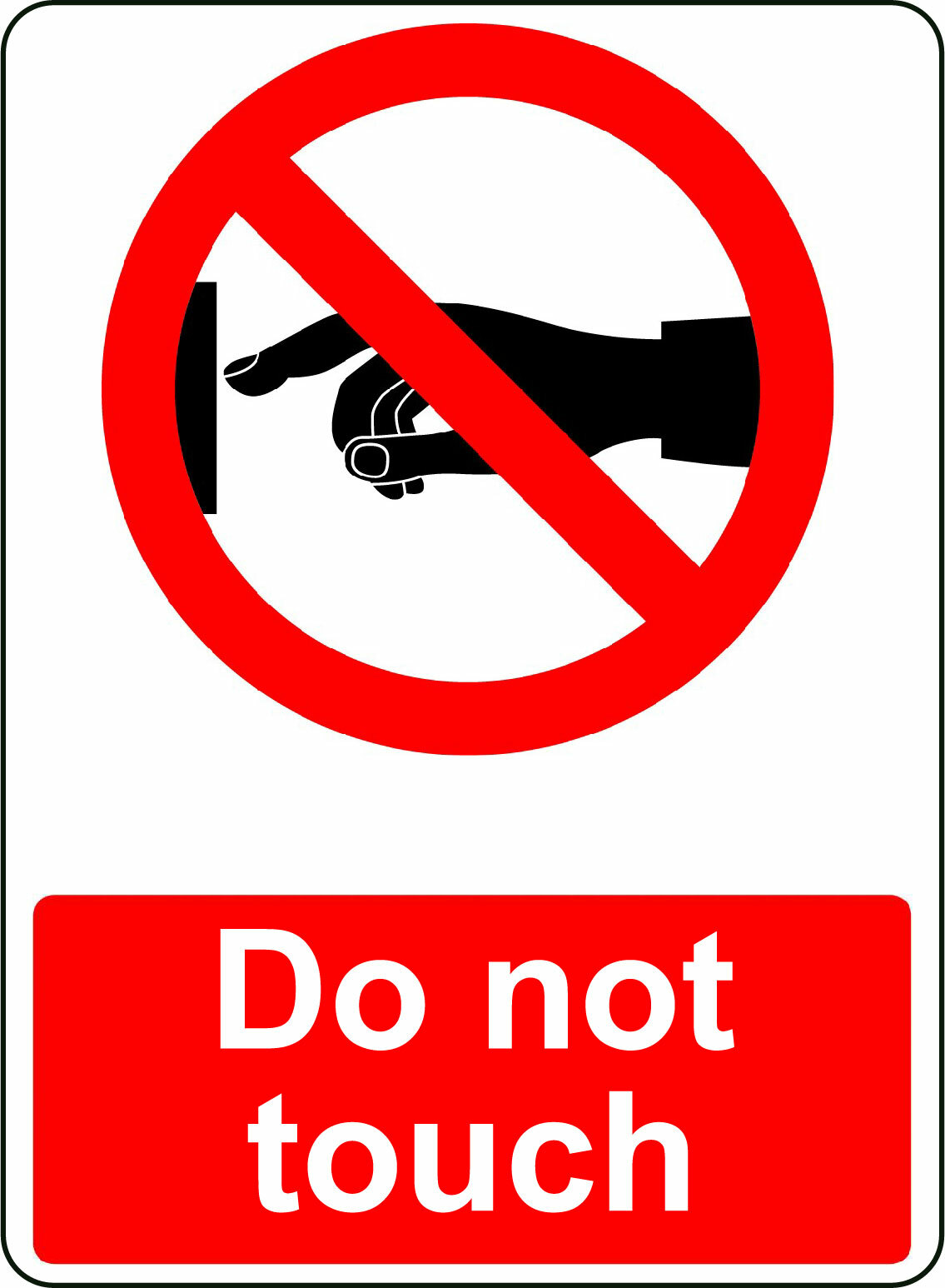 DO NOT TOUCH OSHA DECAL SAFETY SIGN STICKER 3M USA MADE