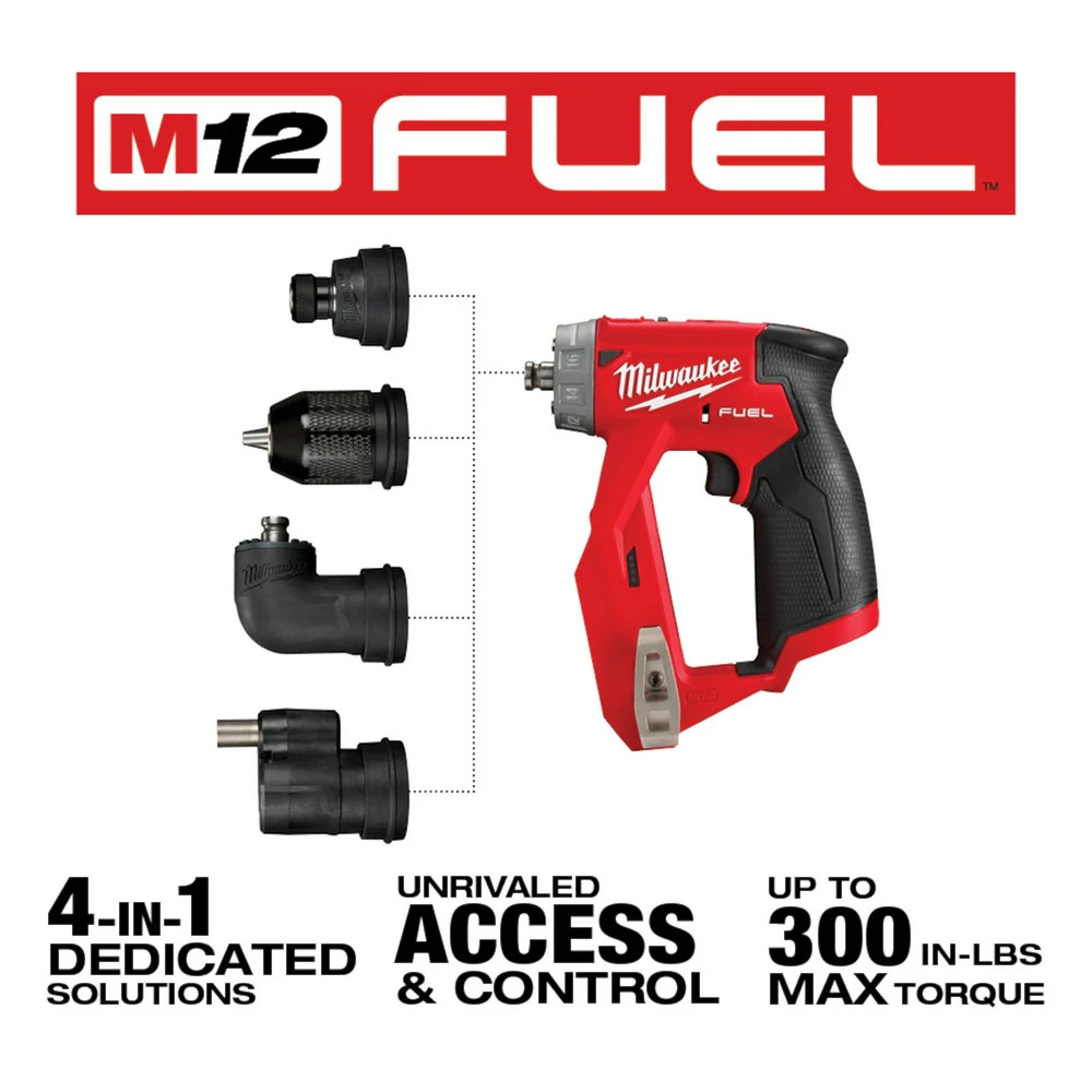 Milwaukee 2505-80 M12 FUEL 12V 4-in-1 Install Drill/Driver -Bare Tool – Recon