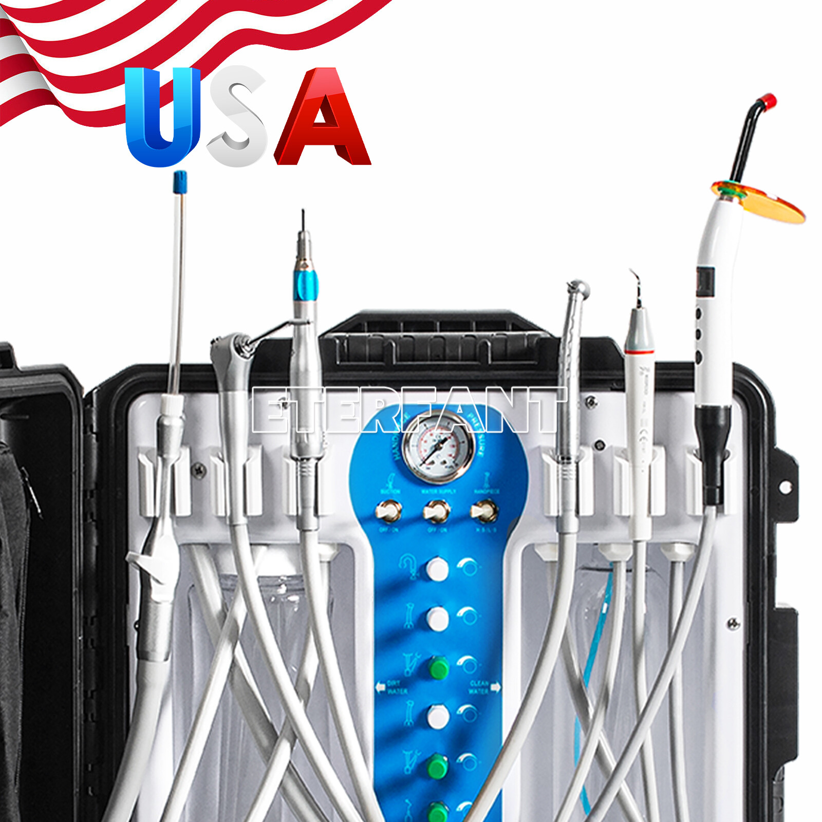 Portable Delivery Unit Bag/Unit+Air Compressor Curing Light Ultrasonic Scales