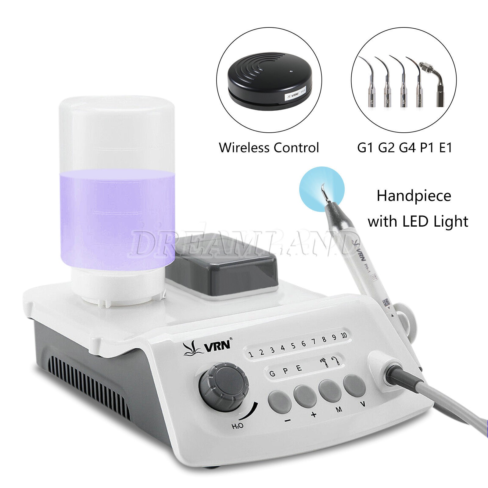 VRN Dental Ultrasonic Piezo Scaler Detachable LED Handpiece F/ EMS Woodpecker MX