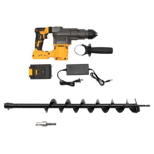 128VF Brushless SDS Plus Rotary Hammer Drill & 80cm Drill Bit 1400r/min 19500mAh