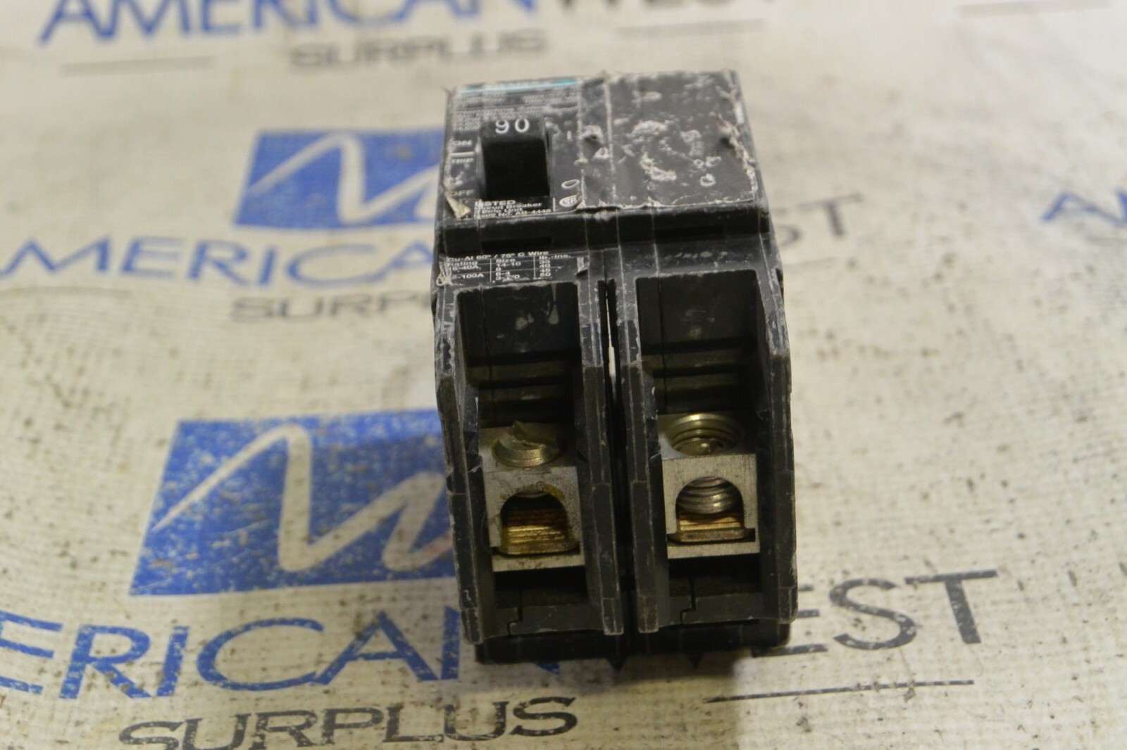 BQD290 Siemens ITE 2 pole 90 amp 480Y/277V Bolt on Circuit Breaker- TESTED