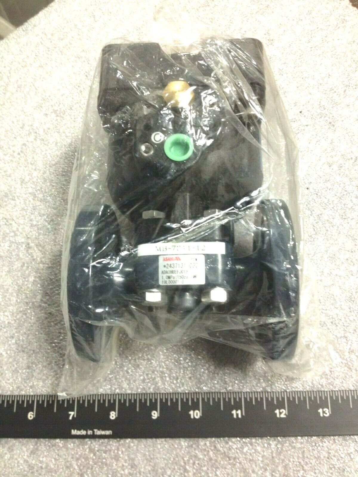 Asahi EPDM Diaphragm Valve 19L00001-G Flanged 2437131-030 w/ Pneumatic Actuator