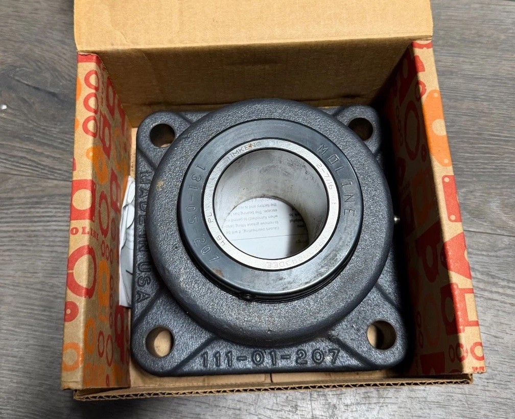 19311207 MOLINE BEARING E Flange, 2 7/16 in Bore, 6 7/8 Chipper Drum Vermeer