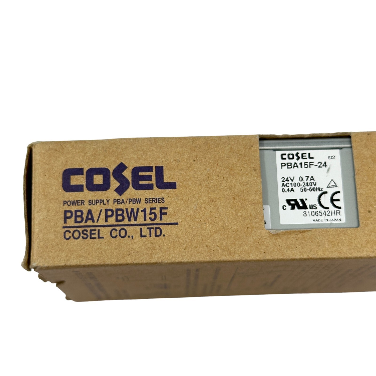 Cosel PBA15F-24 Power Supply 24V 0.7A AC 100-240V 0.4A 50-60Hz Made in Japan