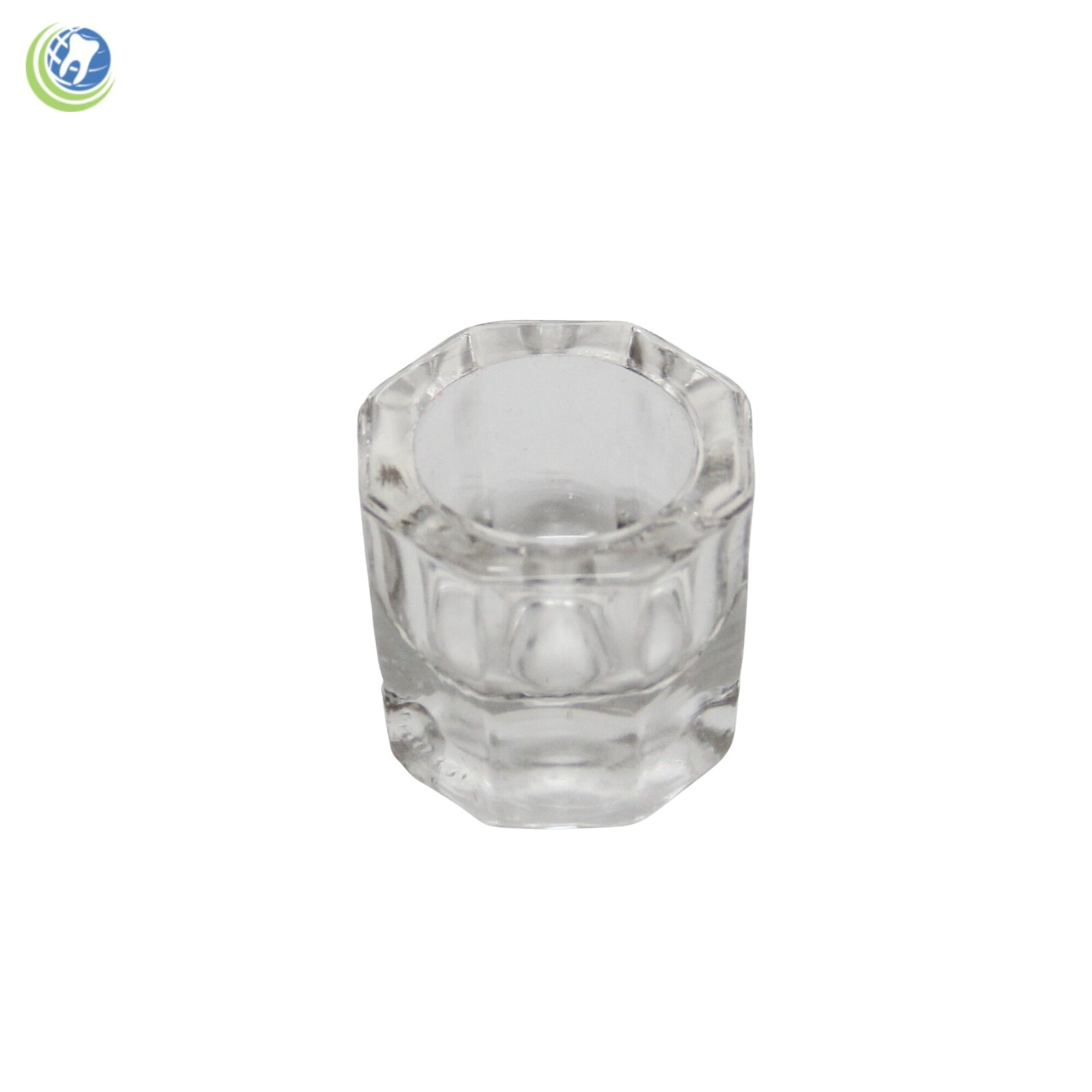 4 x GLASS DAPPEN DISH – CLEAR ACRYLIC LIQUID HOLDER CONTAINER DENTAL COSMETOLOGY