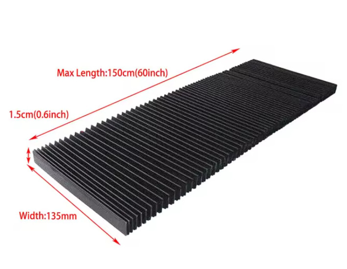 CNC Engraver Machine Protector Flat Accordion Bellow Way Cover High Flexible