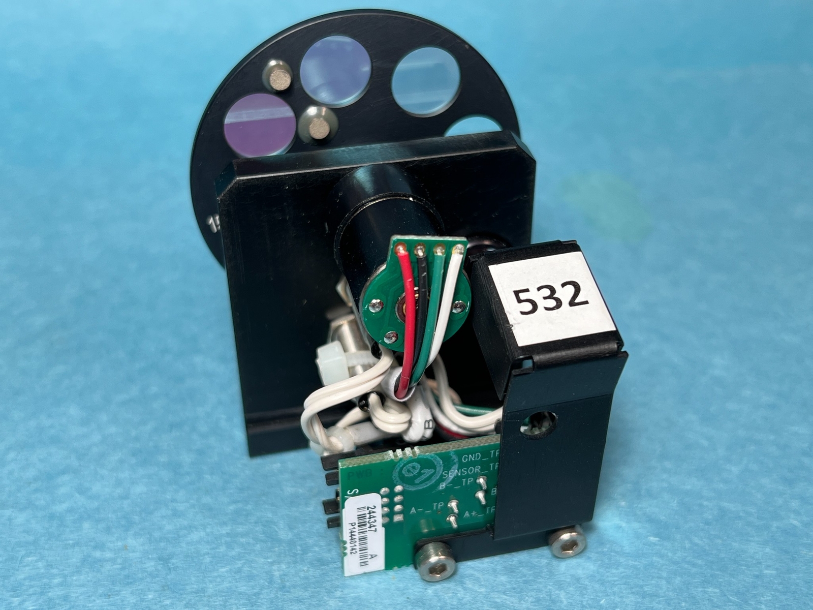 Motorized Optical Attenuator Filter Wheel, 8 Position for 532nm Laser