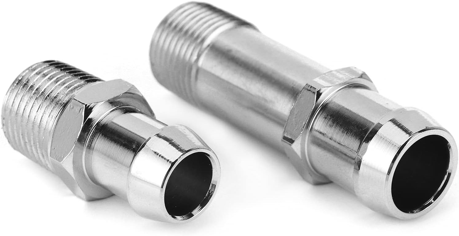 2Pcs Heater Hose Connector – Heater Hose Fittings for 3/4in Water Pump 5/8in Int