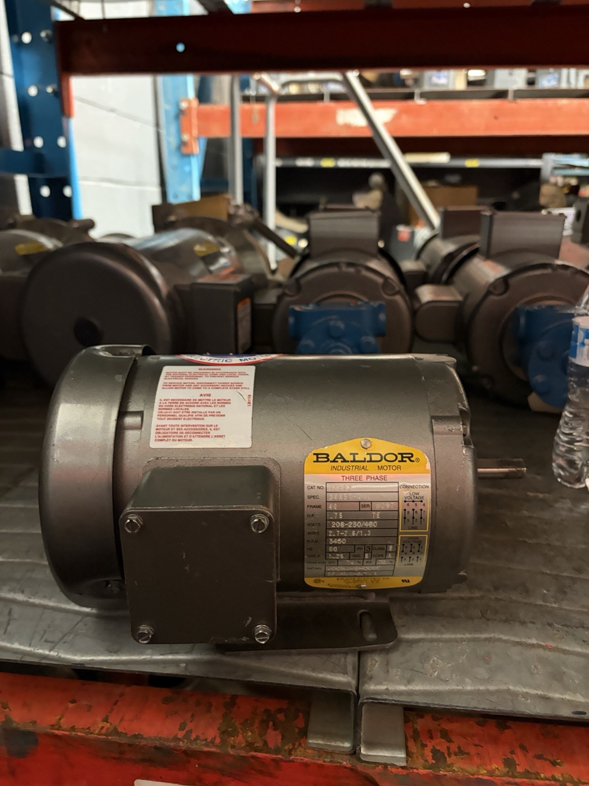 NEW NO BOX M3463 Baldor Reliance Industrial Motor 3/4 HP 230/460V 3450 RPM 3P