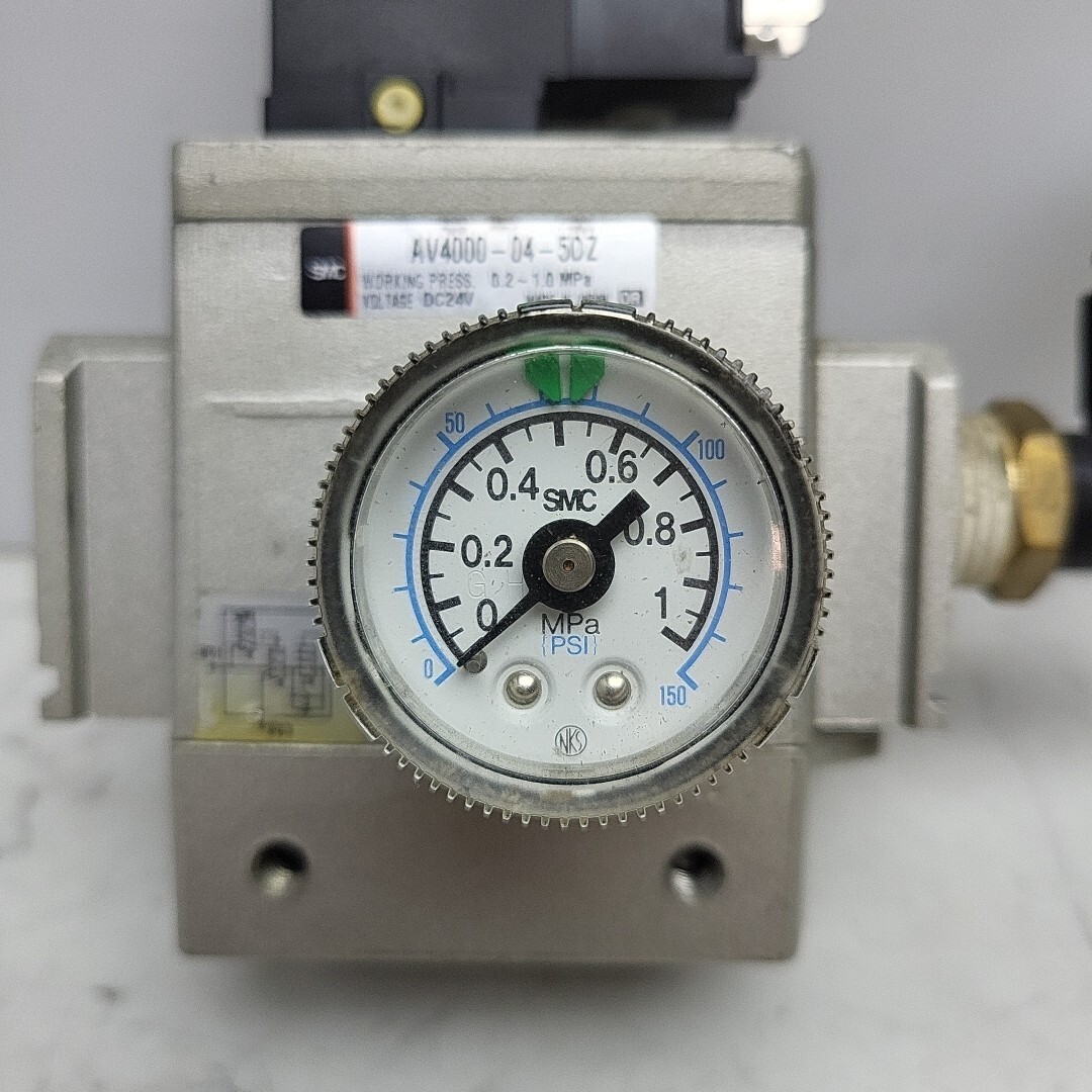 SMC AV4000-N04-5DZ Soft Start Solenoid Valve 0.2~1.0 MPa 24 Vdc