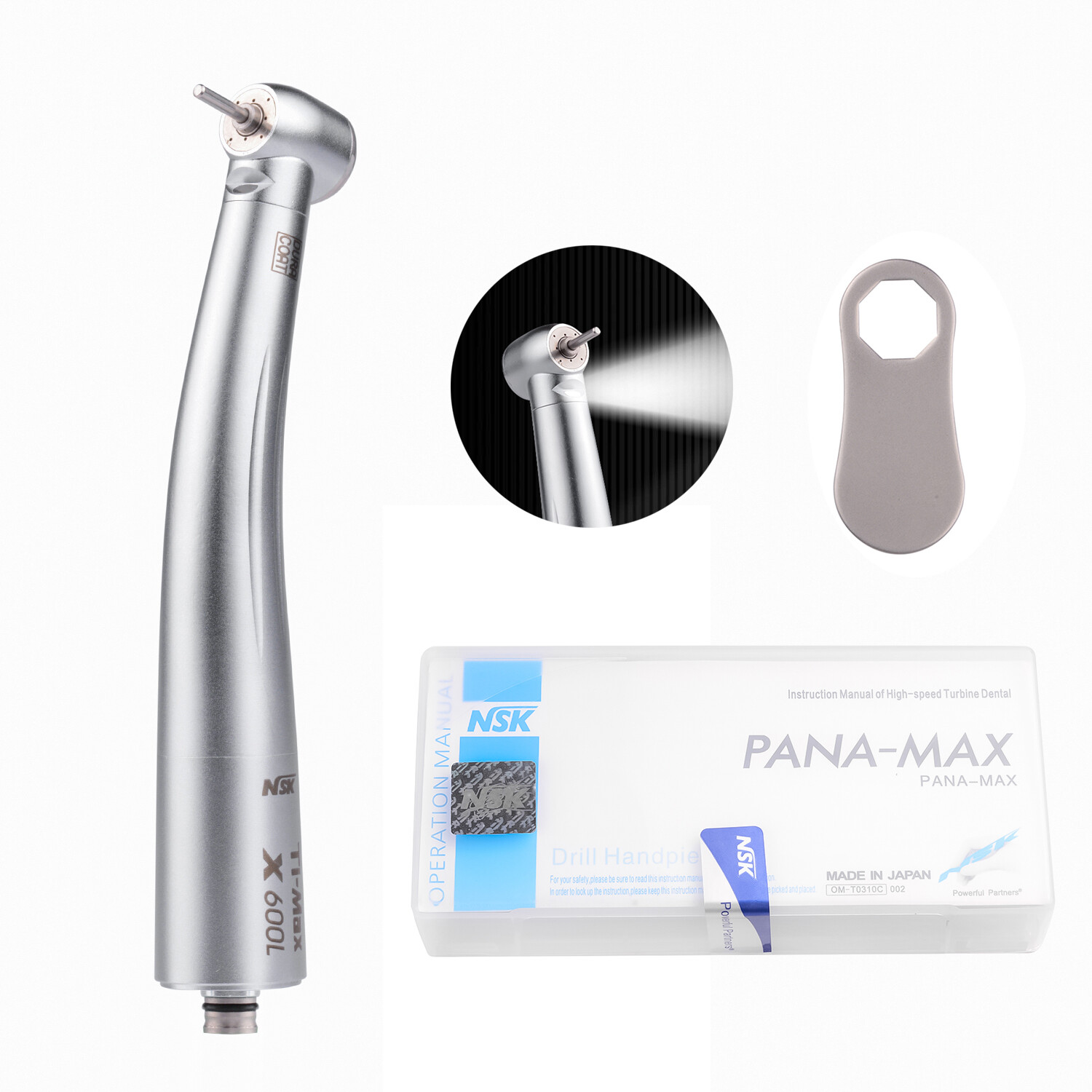 NSK Type Dental Ti-MAX Fiber Optic LED High Speed Handpieces 4 Water Spray X600L