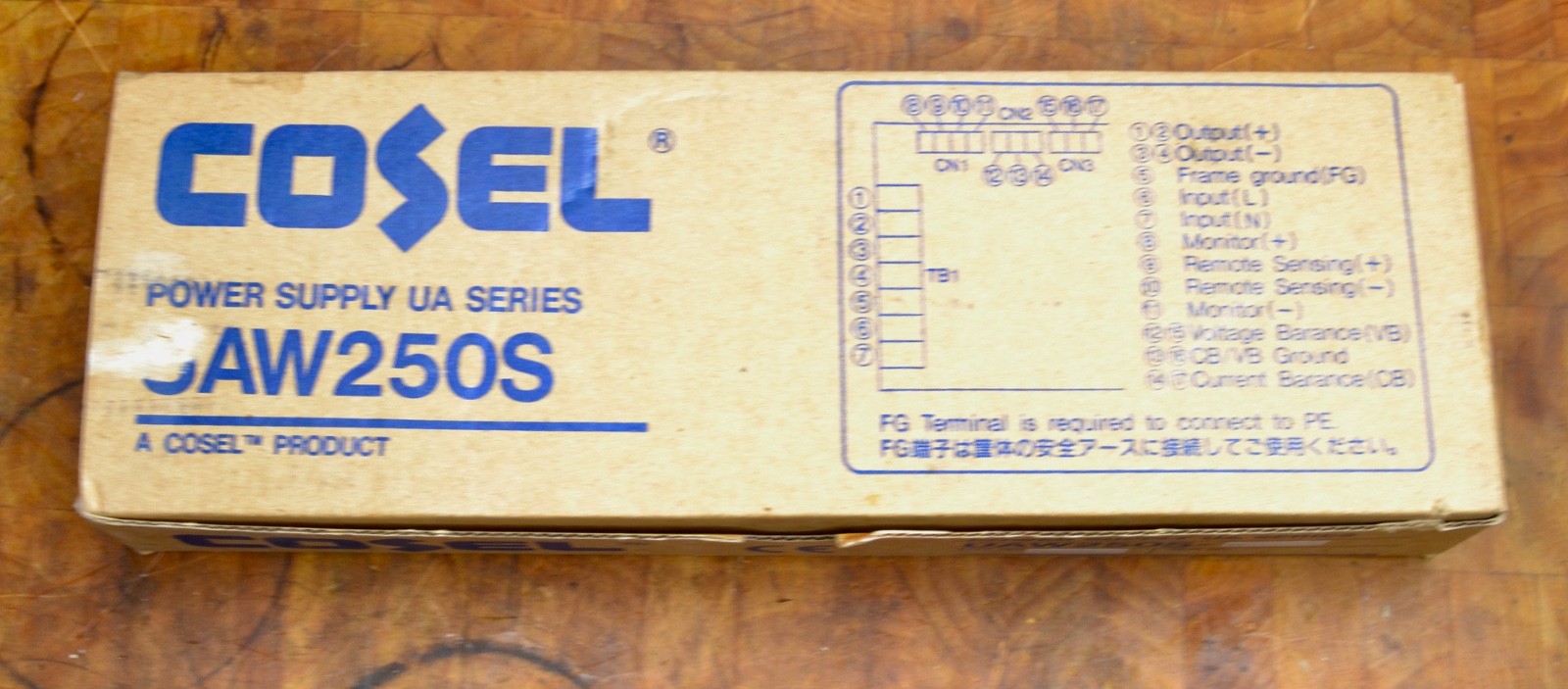 NEW Old Stock In Box COSEL UAW250S-24 POWER SUPPLY FREE SHIPPING Japan