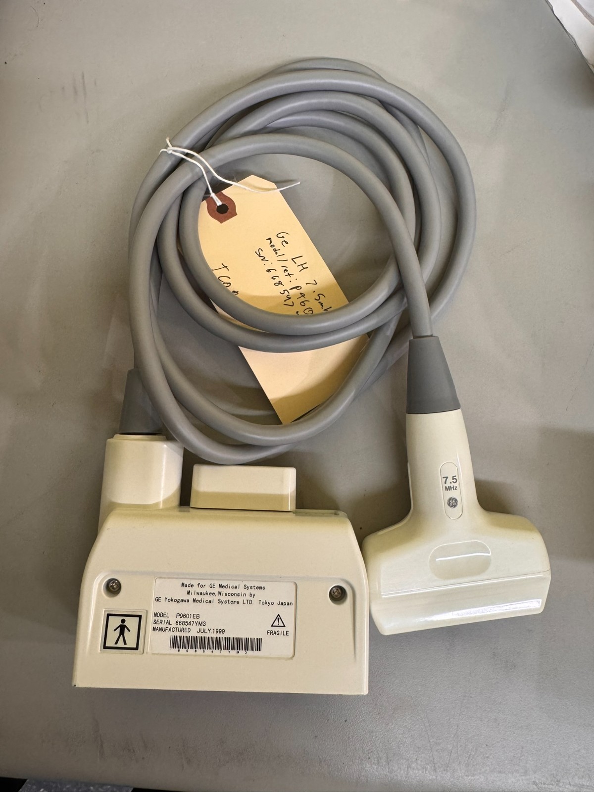 GE LH 7.5mhz Ultrasound Transducer