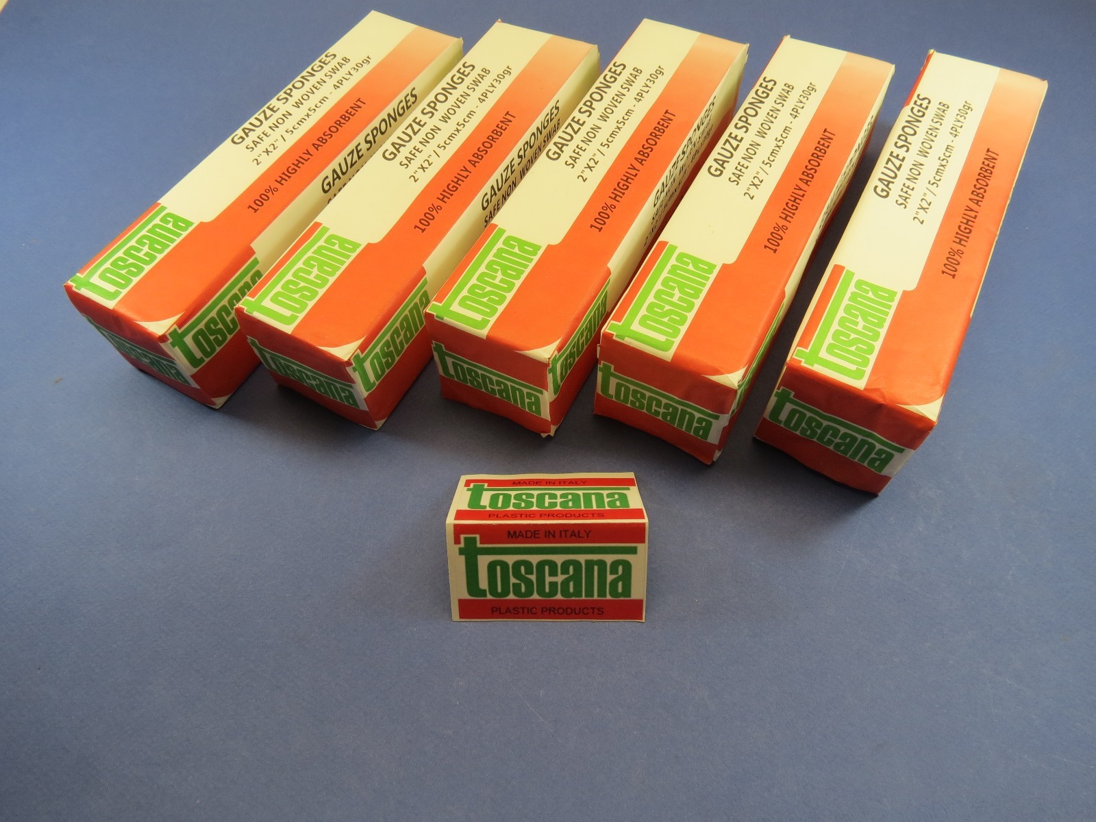 Dental Gauze Sponges 2″ X 2″ / 5 X 5 Cm Kit /5 Box /1000 Pcs TOSCANA