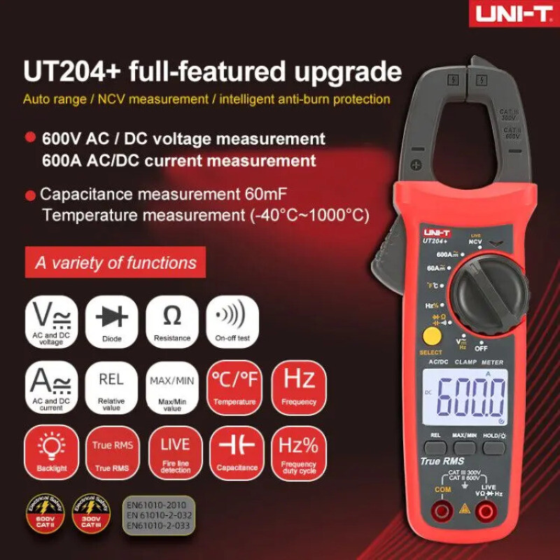 Clamp Meter Digital Tester Professional Voltmeter Pliers Ammeter Electric Tester