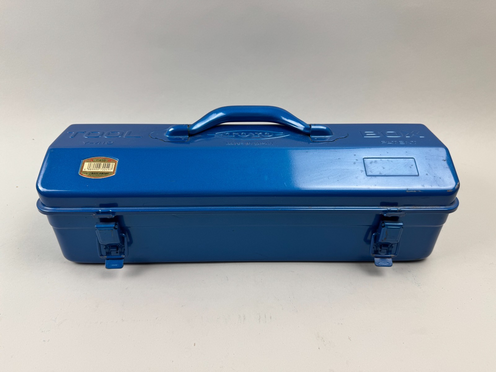 TOYO Steel Tool Box Y-410 Blue Durable Tool Box, Made in Japan