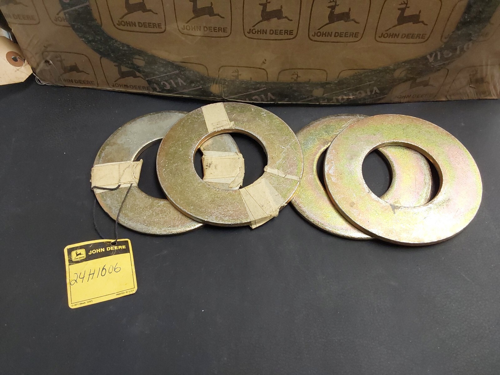 24H1606 JOHN DEERE WASHER OEM LOT OF 4. FREE SHIPPING!