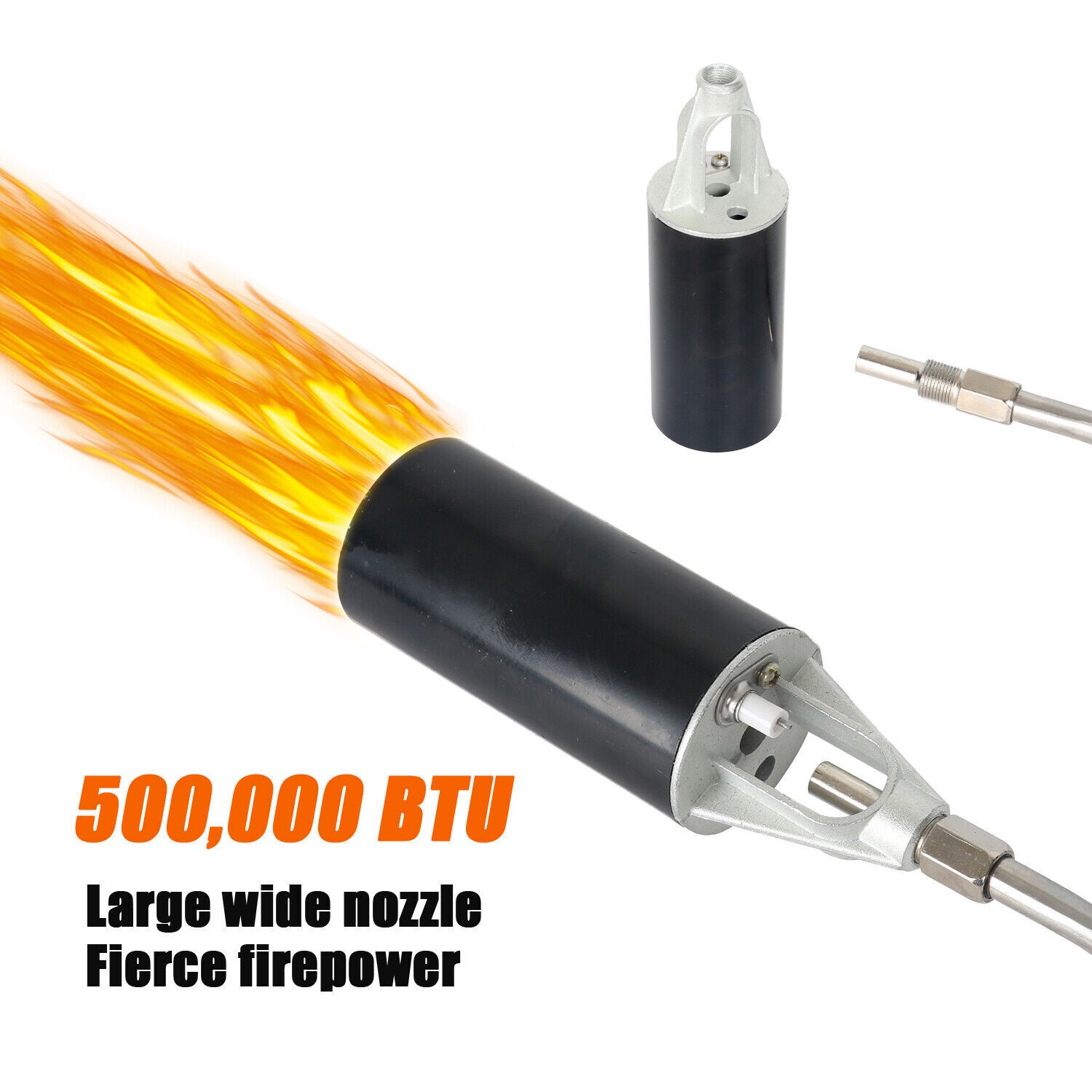 Propane Torch Weed Burner, Adjustable Flame Thrower with Detachable Handle, Blow