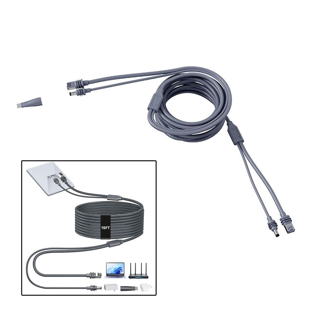 Mobile Deployment 2-in-1 Data Cable DC USB C Cable Continuous Operation