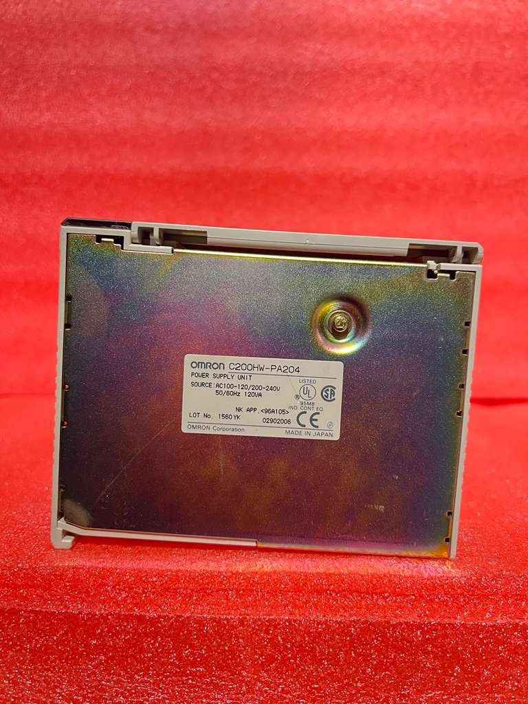 OMRON C200HW-PA204 POWER SUPPLY MASTER UNIT AC100-120/200-240V 5060Hz 120VA