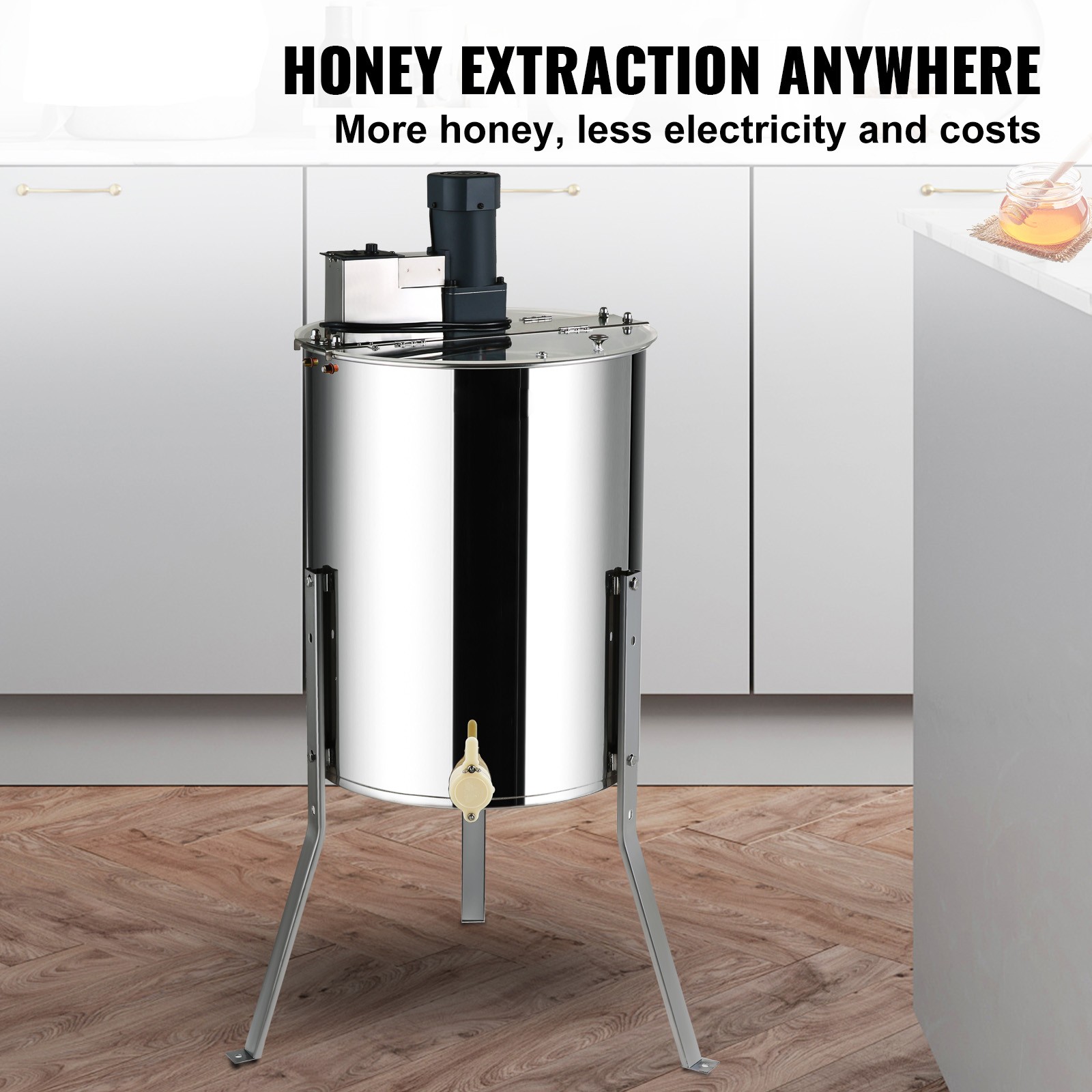 Electric Honey Extractor Beekeeping Equipment 4/8 Frames Stainless Steel