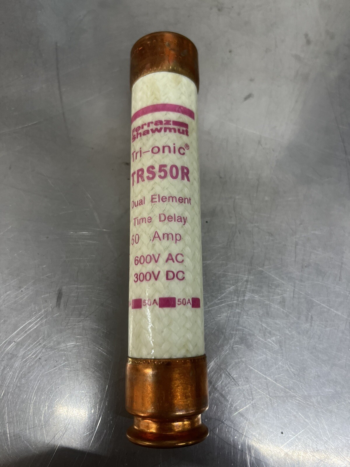Ferraz Shawmut TRS50R Class RK5 50 Amp Fuse 600V New Old Stock