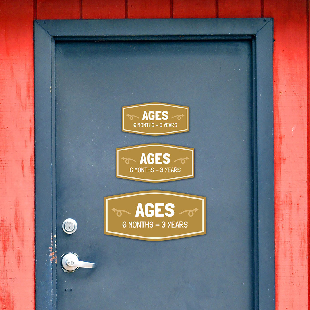 Fancy Plus Ages 6 Months – 3 Years Wall or Door Sign