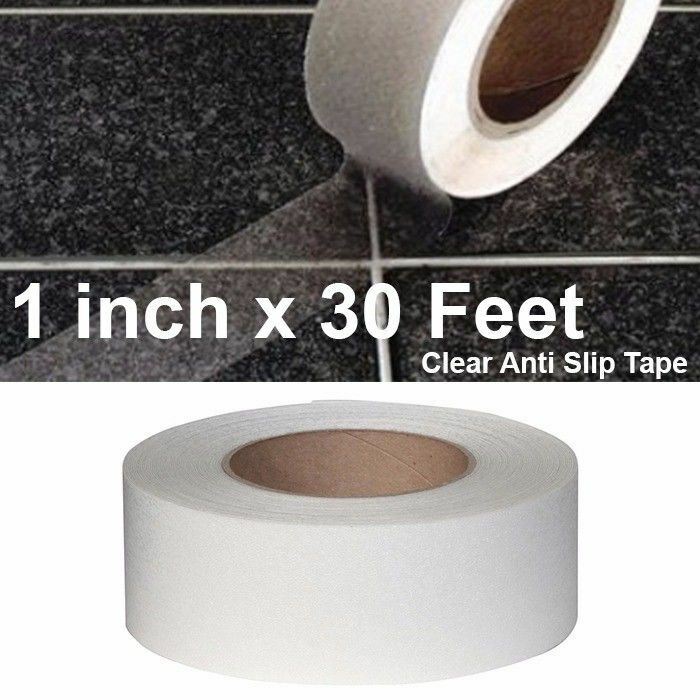 1″ / 2″ / 4″ / 6″ x 30 Ft Transparent CLEAR Anti Slip Tape Roll Non-Skid Safety