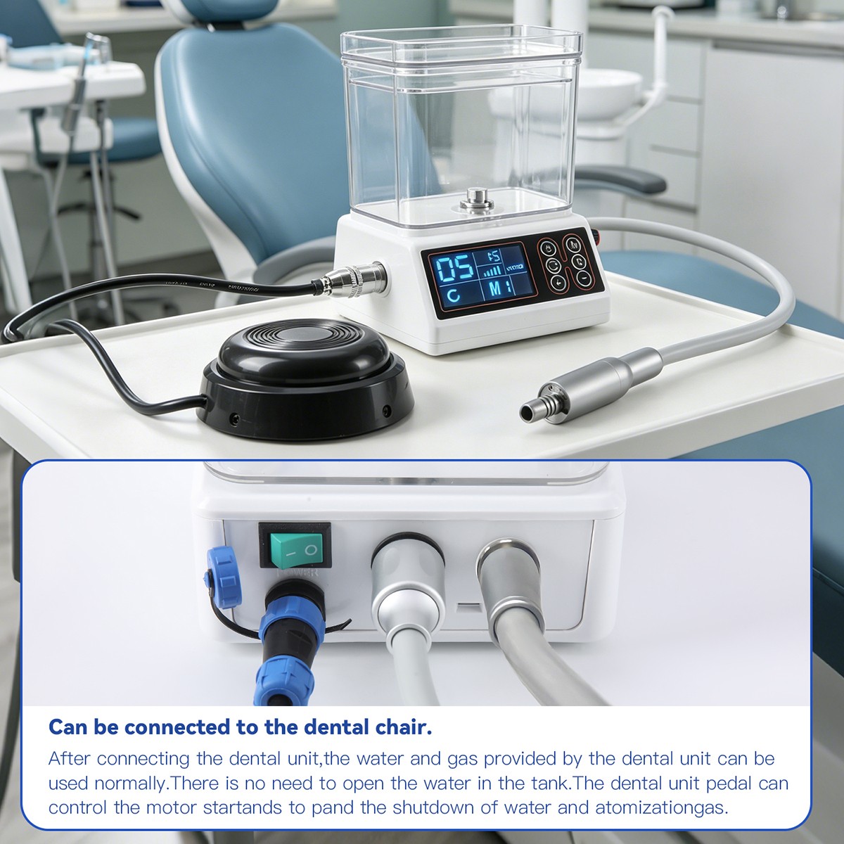 AZ Dental Electric Brushless LED Micro motor 1:1 1:5 16:1 Self Water Supply Tank