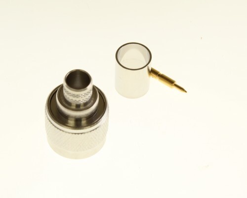 2pc lot of 172102 Amphenol N Type Straight Crimp Plug Coaxial RF Connector