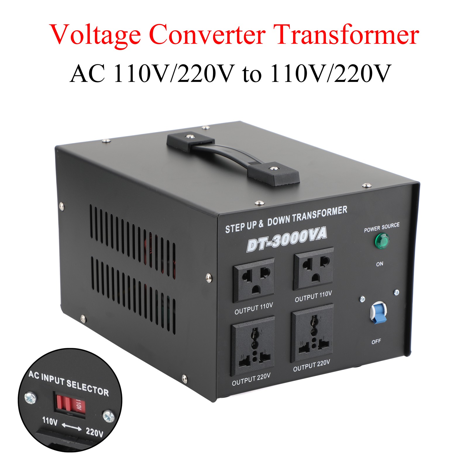 Voltage Transformer AC 110V to 220V OR AC 220V to 110V Step Up & Step Down 500W