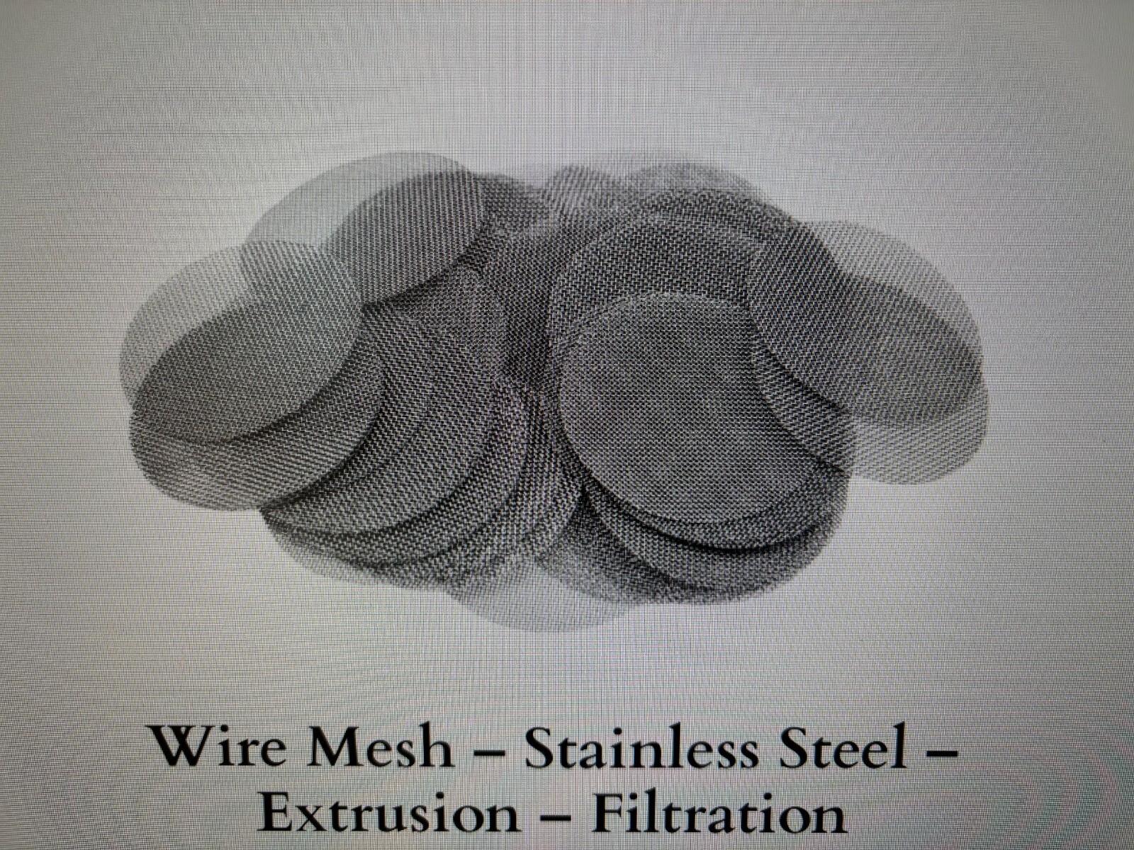 Stainless Steel 304 wire cloth disc 2-1/2″Dia 200X200 mesh (100 pack)